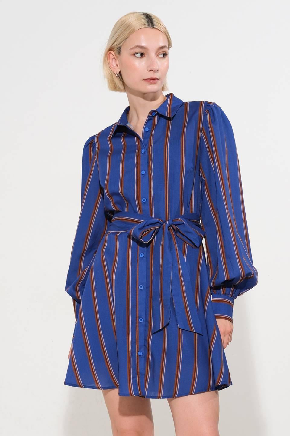 GIVE IT A GO WOVEN MINI DRESS Flying Tomato